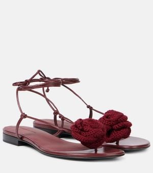 Magda Butrym Sandalen Aus Leder - Rot