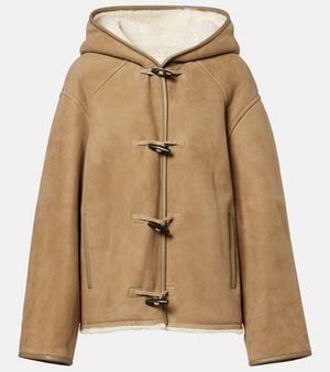 Yves Salomon Wendbare Jacke Aus Leder Und Shearling - Braun