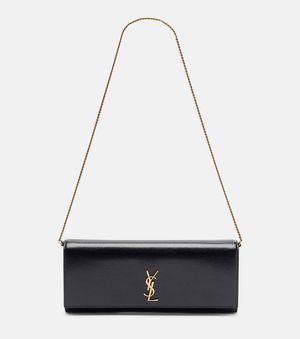 Saint Laurent Pochette Kate En Cuir - Noir