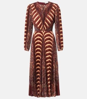 Ulla Johnson Midikleid Sarai - Rot