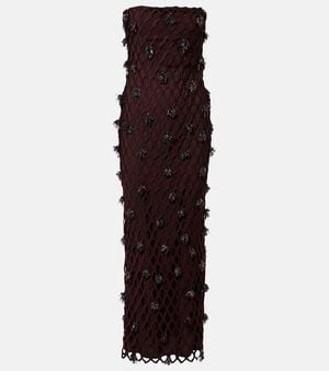 Jonathan Simkhai Beaded Maxi Dress - Purple