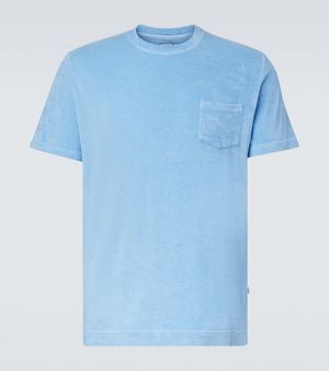 Fedeli T-Shirt Aus Baumwollfrottee - Blau