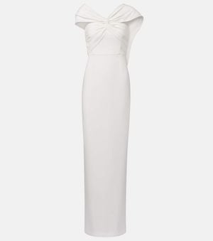 Roland Mouret Bridal Asymmetric Cady Gown - White