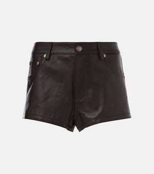 Tom Ford Leather Shorts - Black