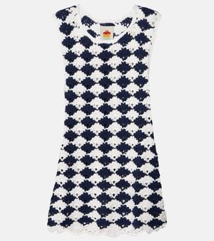 FARM Rio Top Aus Haekelstrick - Blau