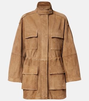 Brunello Cucinelli Suede Field Jacket - Brown