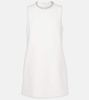 Area Embellished Minidress - White