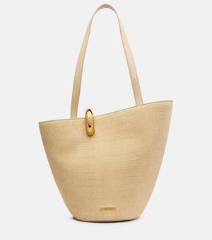 Jacquemus Tote Bag Le Bambola Aus Veloursleder - Natur