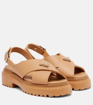 Prada Plateausandalen - Braun