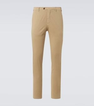 Canali Cotton Twill Chinos - Natural