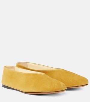 Proenza Schouler Ballerines Tee En Daim - Jaune