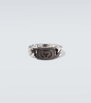 Gucci Interlocking G Sterling Ring - White