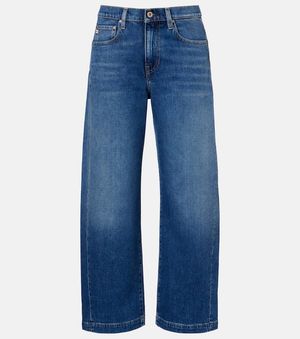 AG Jeans High-Rise Barrel Jeans Hattie - Blau