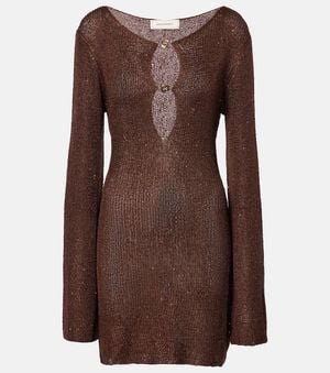 Bananhot Candy Sequined Minidress - Brown