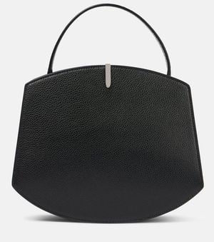 SAVETTE Tote Bag Symmetry Pochette Mit Leder - Schwarz