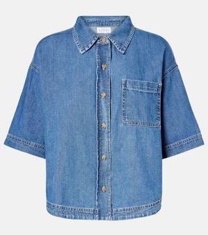 Velvet Kaddy Denim Shirt - Blue