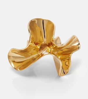 Bottega Veneta Ring Anemone Aus Sterlingsilber, 18Kt Vergoldet - Mettallic