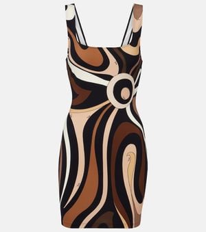 PUCCI Marmo Jersey Minidress - Black