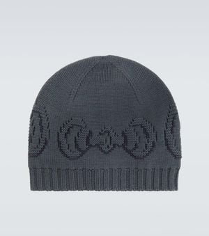 Gucci Horsebit Wool Beanie - Blue