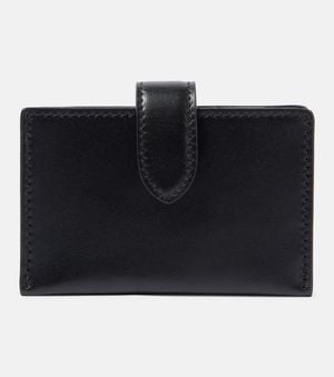 The Row Leather Card Case - Black