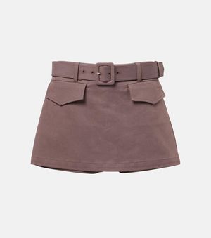 Self-Portrait Belted Skort - Purple