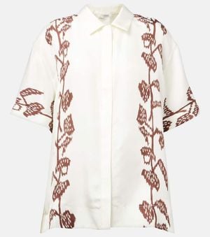 Asceno Montauk Silk Twill Shirt - White