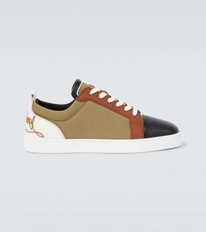 Christian Louboutin Sneakers Fun Louis Junior Aus Canvas Und Leder - Mehrfarbig