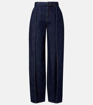Loewe Jean Ample A Taille Haute - Bleu