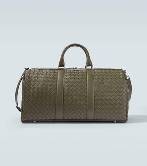 Bottega Veneta Weekender Intrecciato Aus Leder - Grün