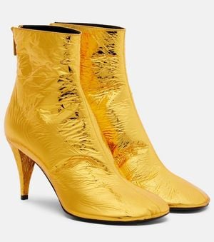 Proenza Schouler Botines Glove De Piel Metalizada - Amarillo