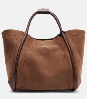 Max Mara Marine Small Suede Tote Bag - Brown