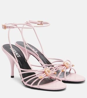 Versace Sandalen La Medusa 85 Aus Leder - Pink