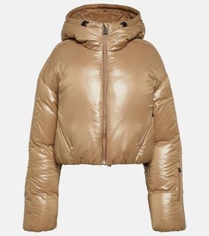 Aztech Mountain Daisy Cropped Down Jacket - Natural