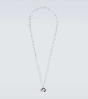 Gucci Collier Interlocking G En Argent Sterling - Blanc
