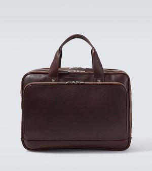 Brunello Cucinelli Porte-Documents En Cuir - Marron
