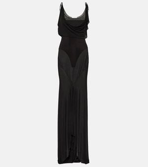 The Attico Robe Longue - Noir