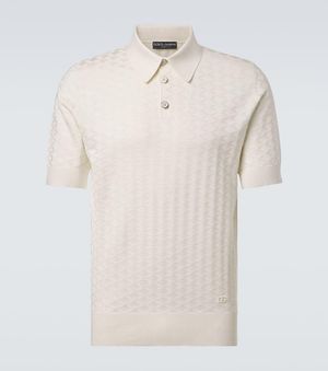 Dolce & Gabbana Polohemd Dg Aus Seide - Natur