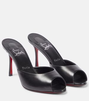 Christian Louboutin Me Dolly 100 Patent Sandal - Black