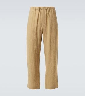 Commas Gerade Mid-Rise-Hose - Natur