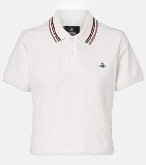 Vivienne Westwood Mini Classic Cotton Pique Polo Shirt - White