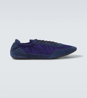 Prada Sneakers Collaps Aus Re-Nylon - Blau