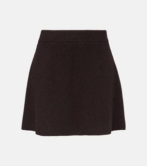Lisa Yang Clare High-Rise Cashmere Miniskirt - Black
