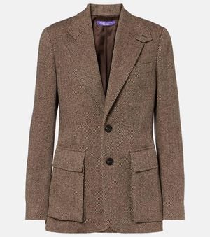 Ralph Lauren Preston Ii Herringbone Tweed Blazer - Brown