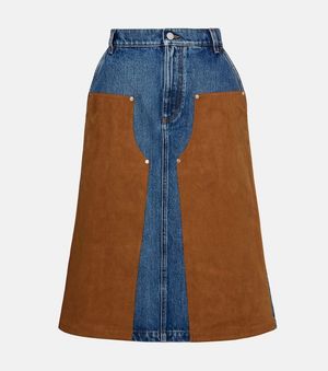 Stella McCartney Denim Midi Skirt - Blue