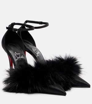 Christian Louboutin Pumps Zanzee 100 Aus Satin - Schwarz