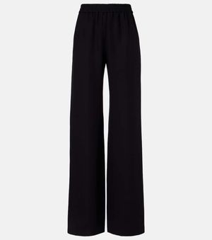 Valentino Cady Couture Wide-Leg Trousers - Blue