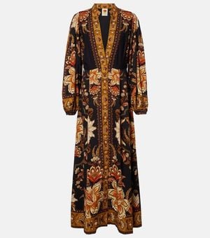 FARM Rio Majestic Garden Maxi Dress - Brown