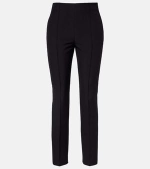Roland Mouret Pantalon Slim En Crepe - Bleu