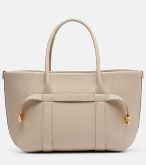 Loro Piana Shopper Ghiera Small Aus Leder - Natur