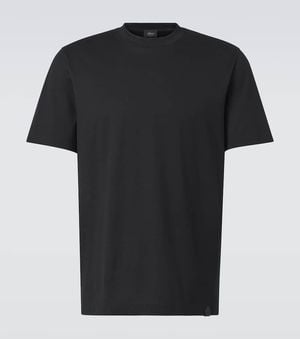 Brioni T-Shirt En Coton - Noir